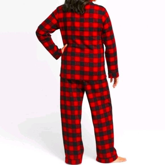 Women's checkered flannel pajama set - Picture 3 of 3